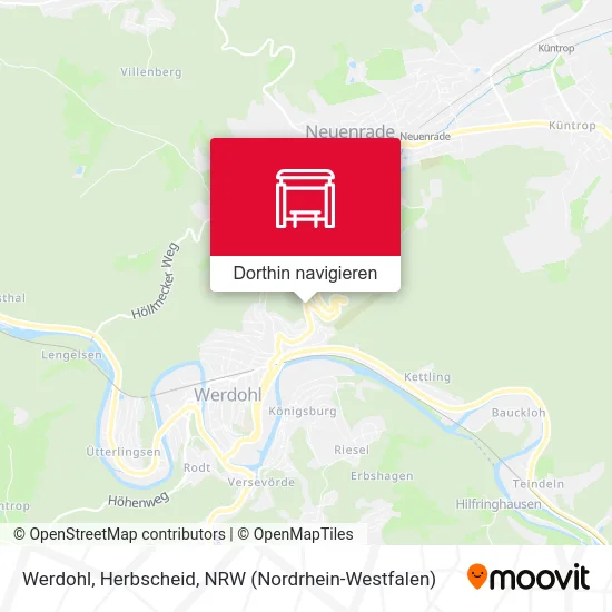 Werdohl, Herbscheid Karte