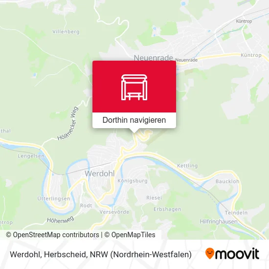 Werdohl, Herbscheid Karte