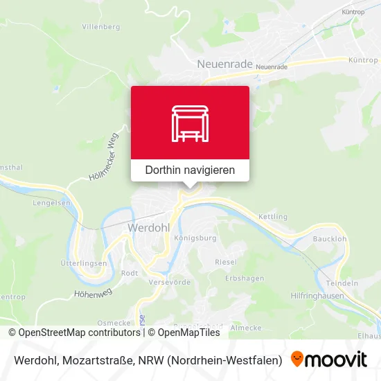 Werdohl, Mozartstraße Karte