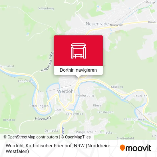 Werdohl, Katholischer Friedhof Karte