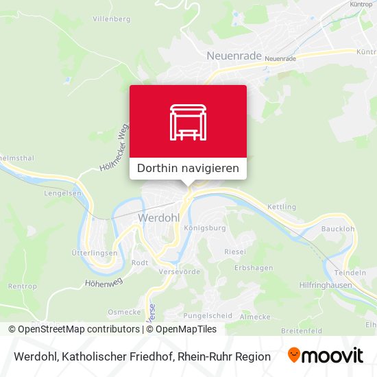 Werdohl, Katholischer Friedhof Karte
