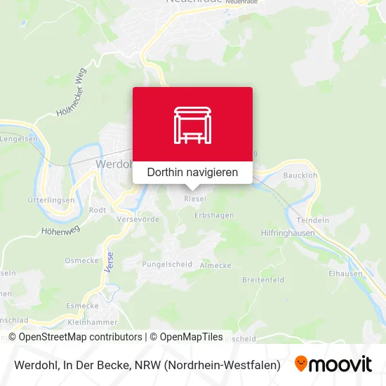 Werdohl, In Der Becke Karte