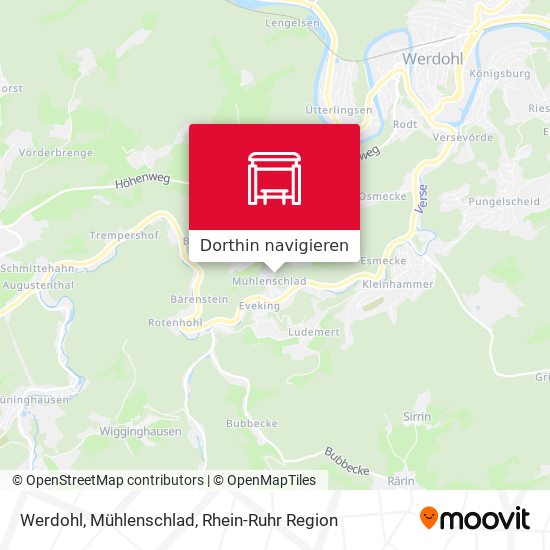 Werdohl, Mühlenschlad Karte