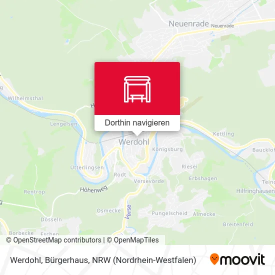 Werdohl, Bürgerhaus Karte