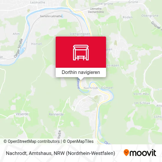 Nachrodt, Amtshaus Karte