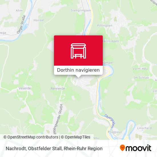 Nachrodt, Obstfelder Stall Karte
