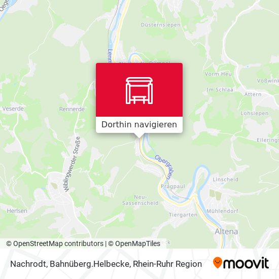 Nachrodt, Bahnüberg.Helbecke Karte