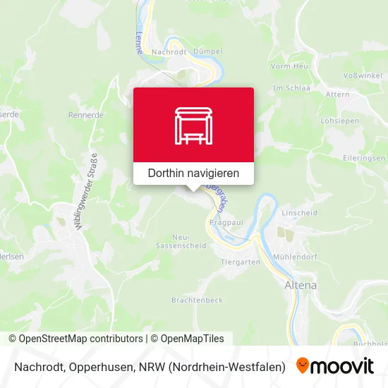 Nachrodt, Opperhusen Karte