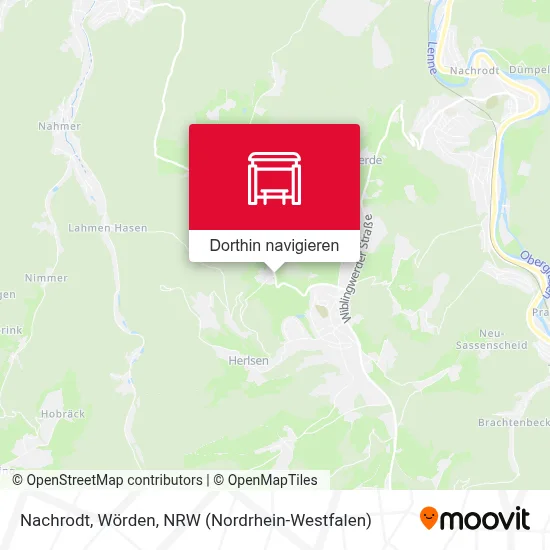 Nachrodt, Wörden Karte