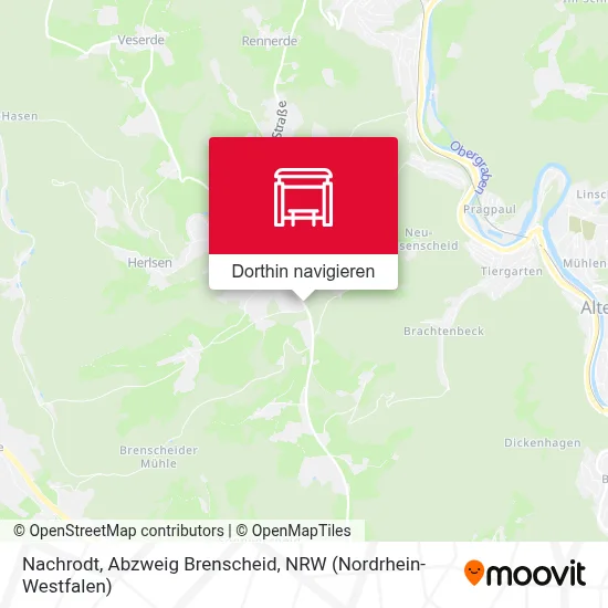 Nachrodt, Abzweig Brenscheid Karte