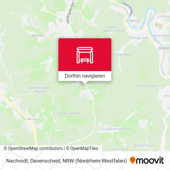 Nachrodt, Oevenscheid Karte