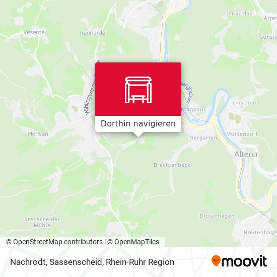 Nachrodt, Sassenscheid Karte