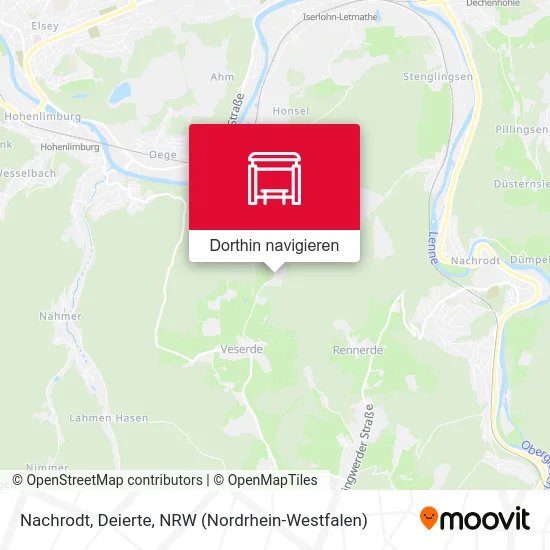 Nachrodt, Deierte Karte