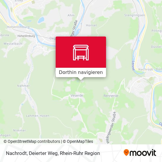 Nachrodt, Deierter Weg Karte