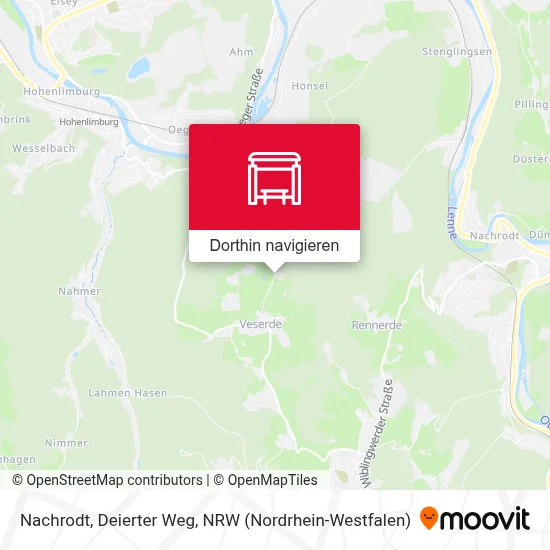 Nachrodt, Deierter Weg Karte