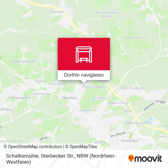 Schalksmühle, Sterbecker Str. Karte