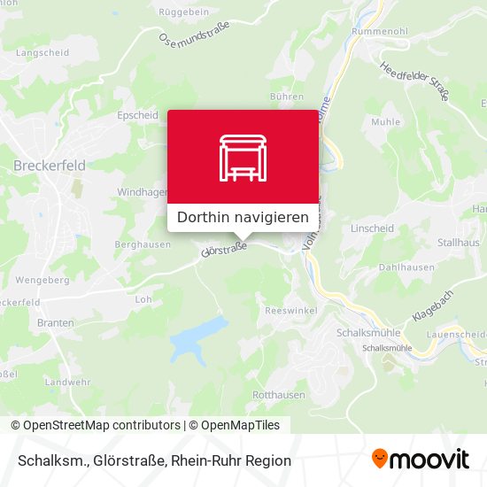 Schalksm., Glörstraße Karte