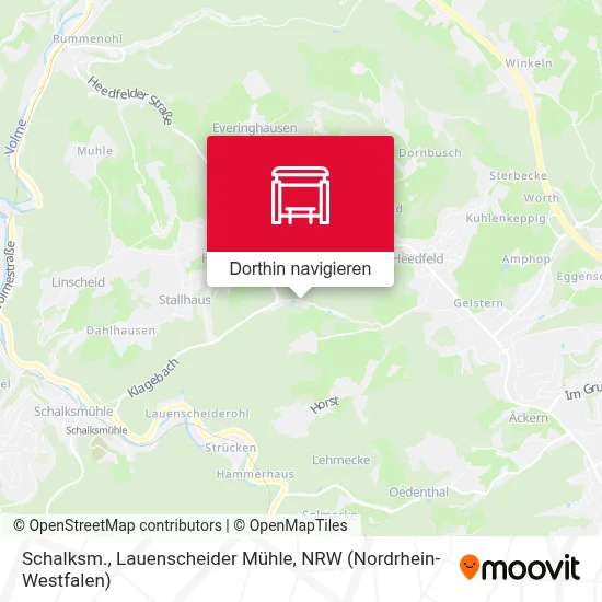 Schalksm., Lauenscheider Mühle Karte