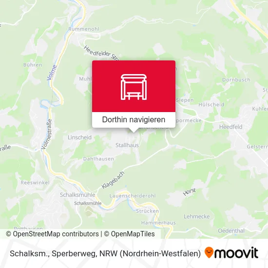 Schalksm., Sperberweg Karte