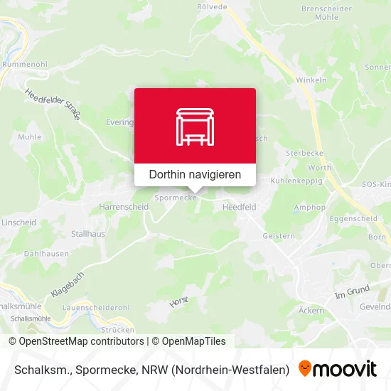 Schalksm., Spormecke Karte