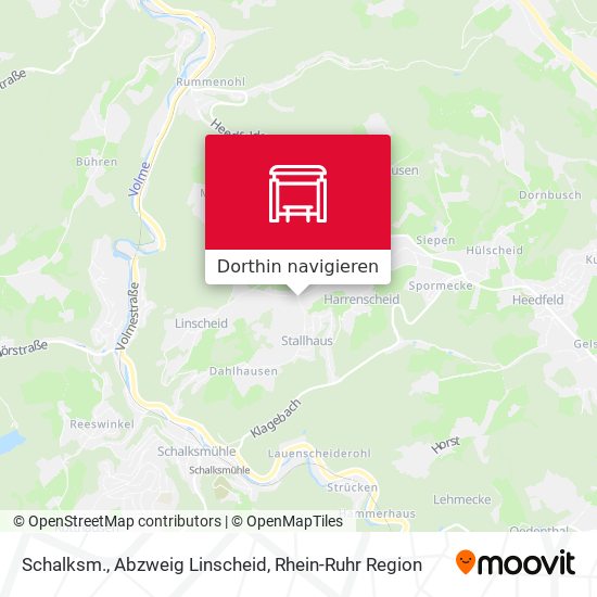 Schalksm., Abzweig Linscheid Karte