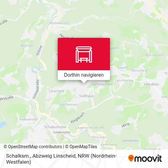 Schalksm., Abzweig Linscheid Karte