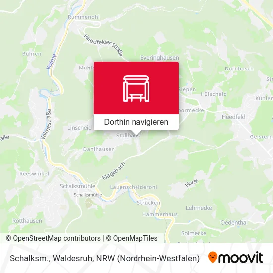 Schalksm., Waldesruh Karte