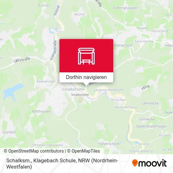 Schalksm., Klagebach Schule Karte