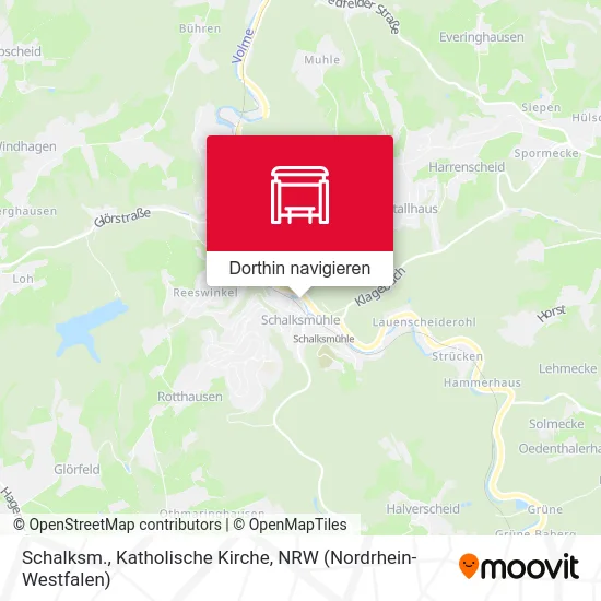 Schalksm., Katholische Kirche Karte