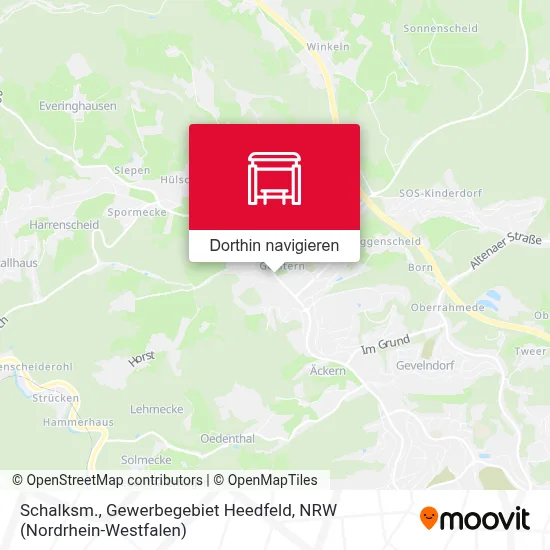 Schalksm., Gewerbegebiet Heedfeld Karte