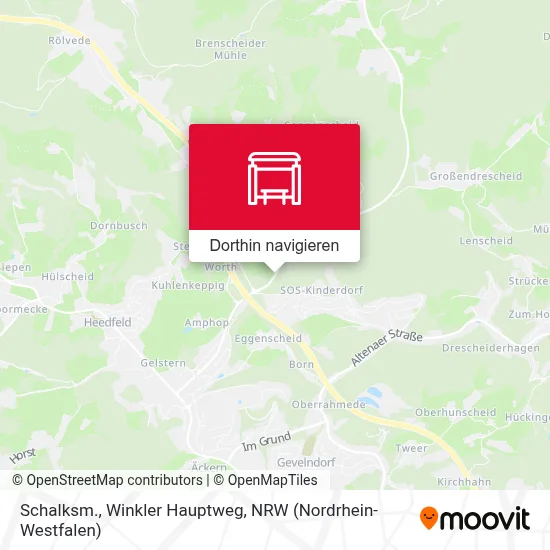 Schalksm., Winkler Hauptweg Karte