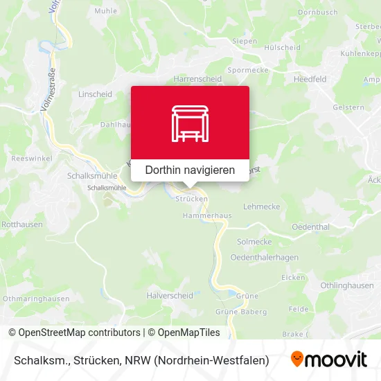 Schalksm., Strücken Karte