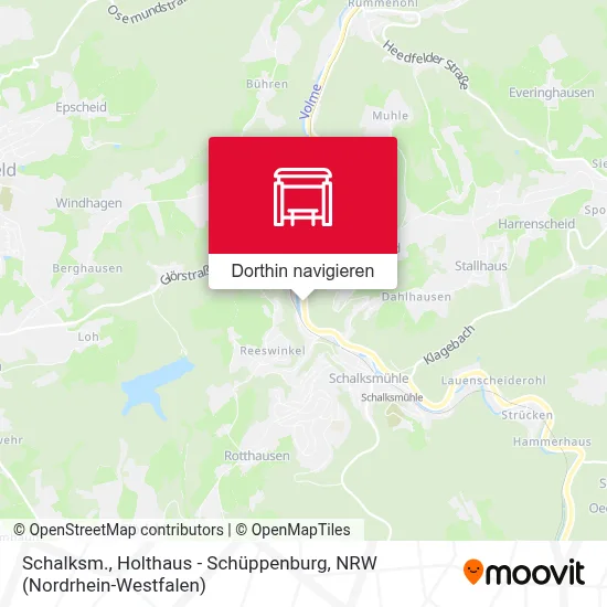 Schalksm., Holthaus - Schüppenburg Karte