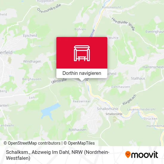 Schalksm., Abzweig Im Dahl Karte