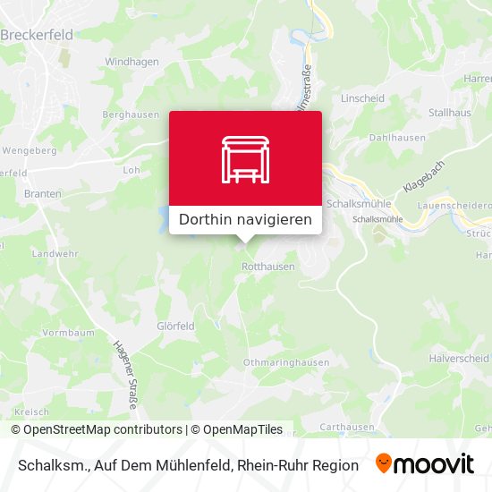 Schalksm., Auf Dem Mühlenfeld Karte