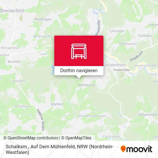 Schalksm., Auf Dem Mühlenfeld Karte