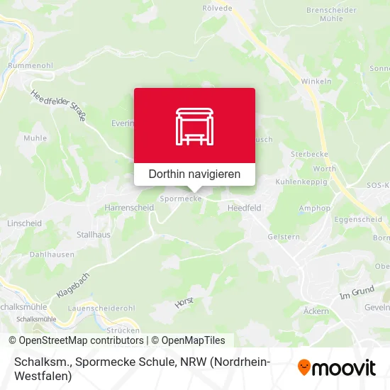 Schalksm., Spormecke Schule Karte