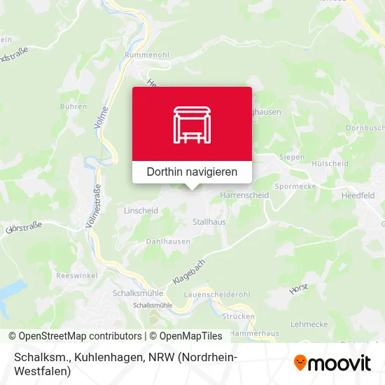 Schalksm., Kuhlenhagen Karte