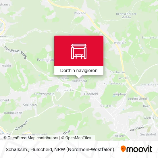 Schalksm., Hülscheid Karte