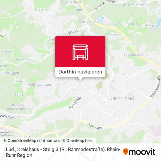 Lüd., Kreishaus - Steig 3 (Ri. Rahmedestraße) Karte