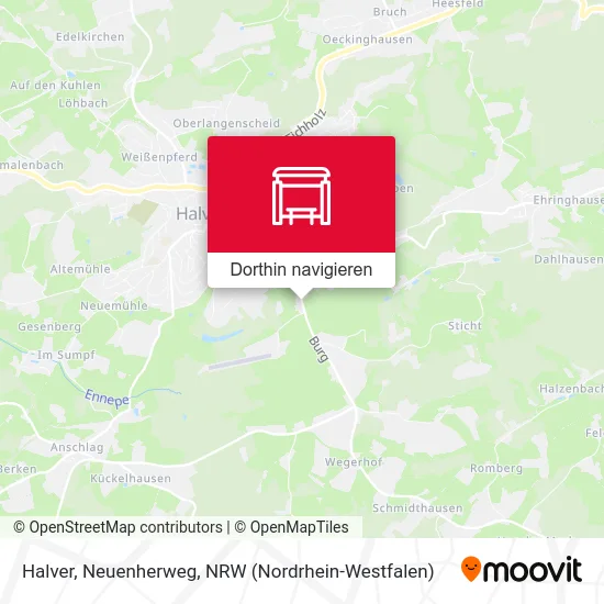 Halver, Neuenherweg Karte