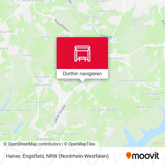 Halver, Engstfeld Karte