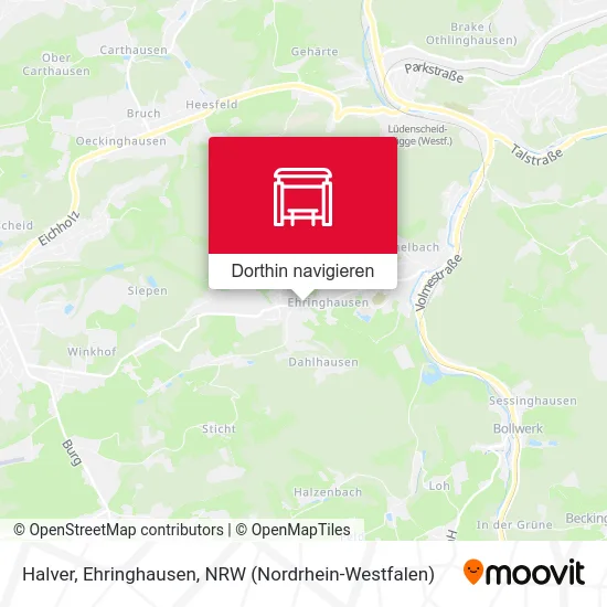 Halver, Ehringhausen Karte