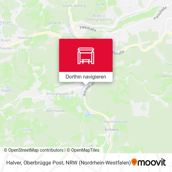 Halver, Oberbrügge Post Karte