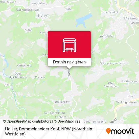 Halver, Dommelnheider Kopf Karte