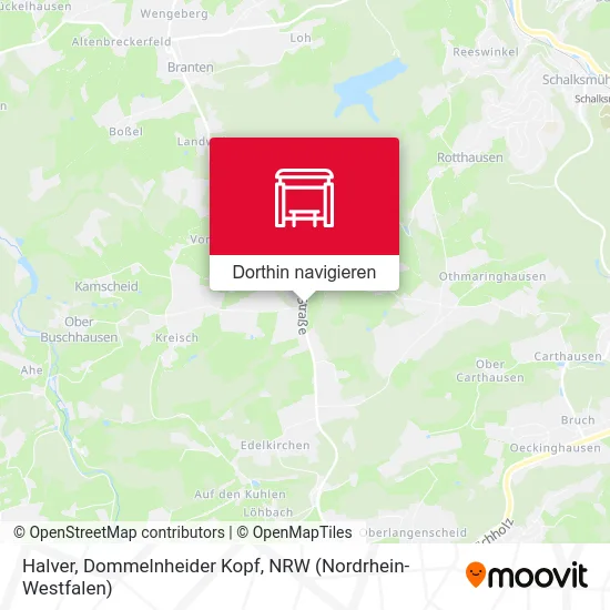 Halver, Dommelnheider Kopf Karte