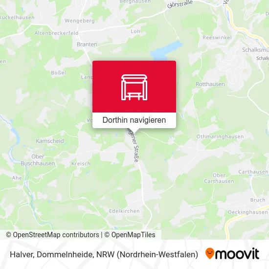 Halver, Dommelnheide Karte