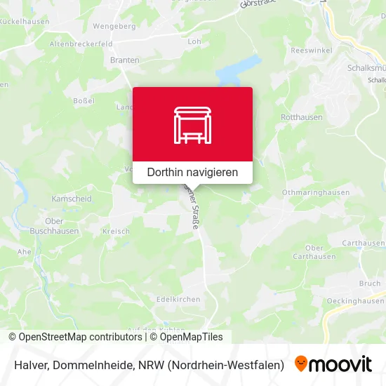 Halver, Dommelnheide Karte