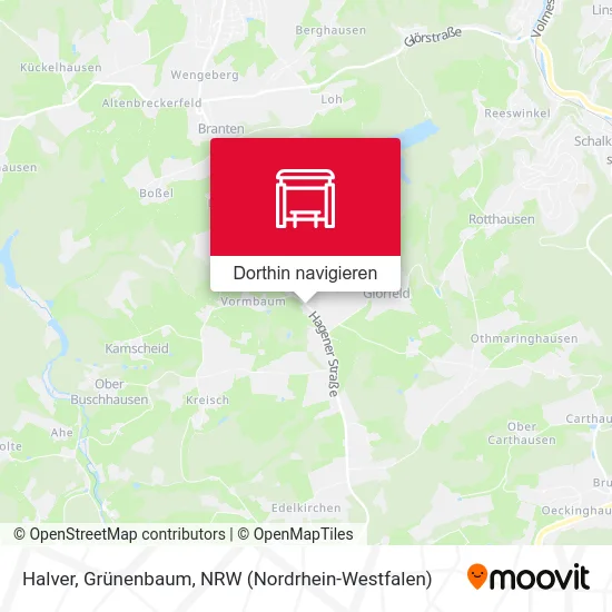 Halver, Grünenbaum Karte