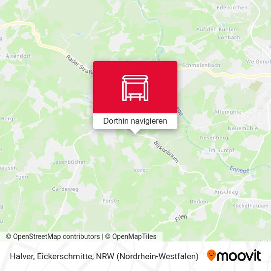 Halver, Eickerschmitte Karte